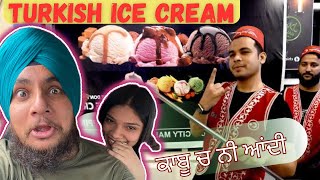 Turkish Ice Cream Man In Punjab  Golden Hut  Punjabi Food Vlogger  Ramanpunjabitadka [upl. by Akeimahs]