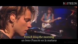 Bon Jovi  Bed Of Roses Sub Español  Lyrics [upl. by Ocirderf335]