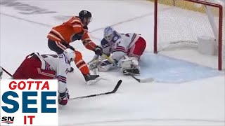 GOTTA SEE IT Connor McDavid Dangles Through 4 Rangers On Route To Unbelievable Goal [upl. by Airaet]