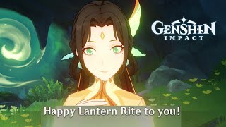 FUJINs dialogue before amp during LANTERN RITE  Genshin Impact [upl. by Odlonra867]