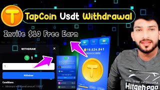 TapCoin bot Live Withdrawal Proff 1 Usdt amp How To withdraw TapCoin Usdt amp New Update [upl. by Portland]