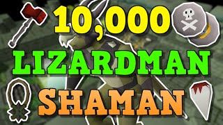 OSRS Loot From 10000 Lizardman Shaman  The Ultimate Lizardman Shaman Guide [upl. by Llyrpa705]