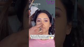 Nusrat bharucha transforming into dream girl  Makeup tutorial shorts makeup bollywood dream [upl. by Acirehs798]