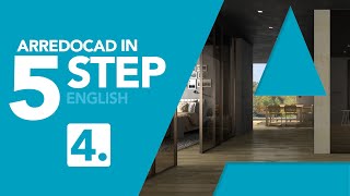 ArredoCAD in 5 Steps Creating the Rendering  Video 45 [upl. by Dlawso]