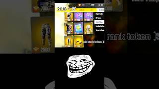 Free fire old rank token vs new rank token shots freefire AVATAR567 [upl. by Venterea]