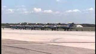 2005 McGuire AFB Open House  US Navy Blue Angels  Part 1 [upl. by Sainana]