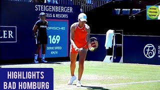 VERONIKA KUDERMETOVADIANE PARRYHIGHLIGHTS BAD HOMBURG OPEN [upl. by Eneri]