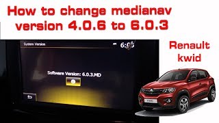 How to change medianav version 406 to 603MD evalution renault kwid  Duster [upl. by Little]