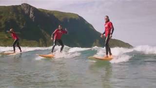 Surf camp for Ungdom i Hoddevik Norge [upl. by Remmer]