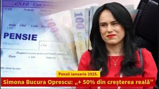 Pensii 2025 Simona Bucura Oprescu REVEALS 50 Increase [upl. by Gathers]