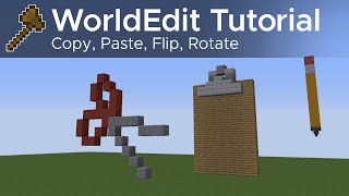 WorldEdit Guide 2  Copy Paste Flip Rotate Using the Clipboard [upl. by Hannahs]