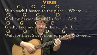 Sweet Hour of Prayer Hymn Strum Guitar Cover Lesson in G with ChordsLyrics [upl. by Zacharias344]