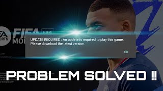 NOT ABLE TO OPEN   FIFA MOBILE 22  PROBLEM SOLVED   FIFA GLITZ [upl. by Enneyehs892]