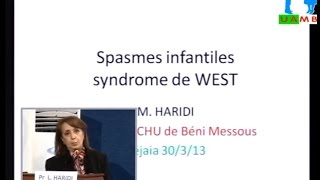 Conférence de Pr MHARIDI Spasmes infantiles syndrome de West [upl. by Teplica196]