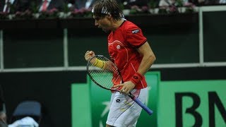 Davis Cup 2012 Highlights David Ferrer v Radek Stepanek  Day 1 [upl. by Tonkin37]