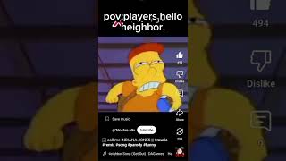 PovPlayers hello neighbor music remix song parody funny [upl. by Seraphim]