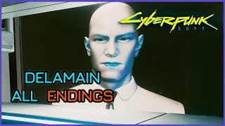 DONT LOSE YOUR MIND ALL ENDINGS Side Quest Cyberpunk 2077 Delamain Ending [upl. by Nosreh48]