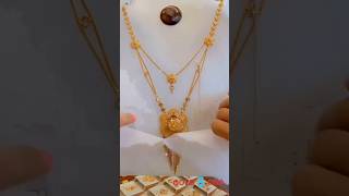 Latest design gold necklace 2024  gold jewellery necklace letest earrings yt sona ytshorts [upl. by Silrac]