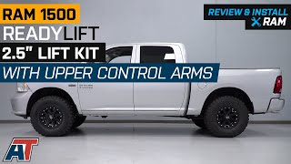 20062018 Ram 1500 ReadyLIFT 25quotLeveling Kit with Upper Control Arms Review amp Install [upl. by Stanislas]