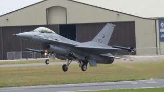 F16 Fighting Falcon RNLAF flying Display RIAT Friday 11 July 2014 Air Show [upl. by Giacomo90]