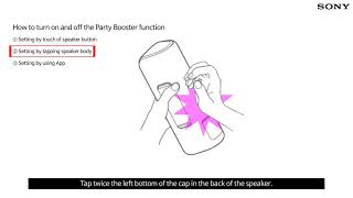 Sony SRSXB  How to setup Party Booster function [upl. by Katheryn]