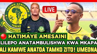 🔴liveMAKABI LILEPO AMESAINI YANGA ATAPEWA JEZI YA MAYELE ALI KAMWE ANATOA TAMKO ZITO UMEONA [upl. by Annirac]