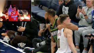 Rudy Gobert SWUNG at Christian Braun after getting DUNKED on 😳 Nuggets vs Timberwolves Reaction [upl. by Asiilanna]