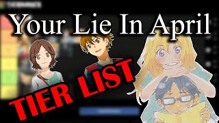 The BEST Your Lie In April Characters Tier List Anime Spoilers [upl. by Nalad]