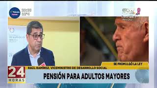 Ejecutivo promulgó pensión universal para adultos mayores [upl. by Roots]