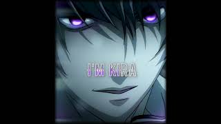 IM KIRA 💀  DEATH NOTE LIGHT YAGAMI GLORY 4K EDIT animeedit anime deathnote kira lightyagami [upl. by Soneson]