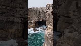 Magical Boca de Inferno nature travel hiddengem waves rock trending shorts portugal cascais [upl. by Ajim]