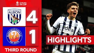 The Baggies Cruise Past Aldershot  West Bromwich Albion 41 Aldershot Town  Emirates FA Cup 2324 [upl. by Barbi44]