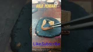 Hand made pendant work3dmodel goldwork pendant jewelrydesign handmadeworkfashiongoldpendant [upl. by Ris]