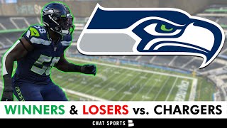 Seattle Seahawks Winners amp Losers From Chargers Preseason Game Sam Howell Dee Eskridge [upl. by Suzetta]