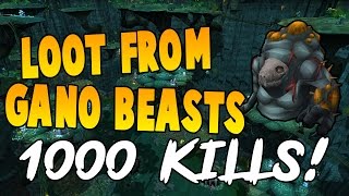 Runescape 2016  Loot From 1000 Ganodermic Beast Kills 4m ph [upl. by Yerroc]