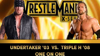 Rematches  Triple H vs The Undertaker WrestleMania X7 [upl. by Gardia853]