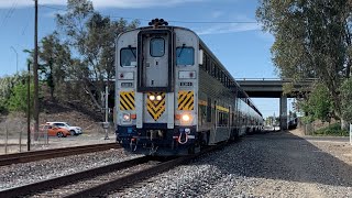 Amtrak Cab Car Leads Departure To Hanford [upl. by Clotilde]