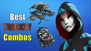 20 Best TRICKSY Skin Combos CAMO THEMED Fortnite Battle Royale [upl. by Elletse]