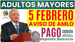 🔴¡ATENCIÓN ADULTOS MAYORES🔔PAGO Y AVISO DE AMLO URGENTE🔔 [upl. by Kurtzig]