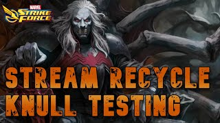 Stream Recycle  Knull Boss Fight Testing  Marvel Strike Force [upl. by Gemma459]