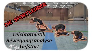 Leichtathletik  Bewegungsanalyse Tiefstart [upl. by Haslam516]