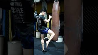 muay Thai knee strike fitness muaythai shorts viral [upl. by Watkins]