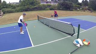 Pickleball Muscle Memory Drill Session In The Rain 1 [upl. by Noizneb]