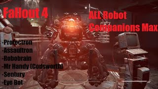 Fallout 4  Automatron All Robot Companions Max [upl. by Ferri]