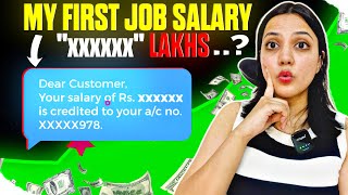 REVEALING MY SALARIES 😳  My FIRST JOB SALARY “XX” Lakhs  How to increase your PAY 💰  Neha Patel [upl. by Ulrika211]