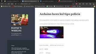 luces de policia con diferentes codigos con arduino sensillo [upl. by Enyluqcaj]