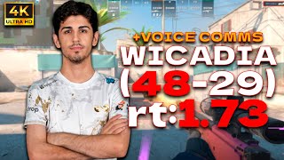 WICADIA 4829 rt173 VOICE COMMS l EU FACEIT RANKED dust2  cs2 pov [upl. by Couchman]