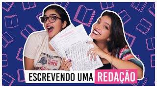 FILMEI MINHA IRMÃ ESCREVENDO REDAÇÃO ELA PASSOU EM MEDICINA  Débora Aladim [upl. by Nivel406]