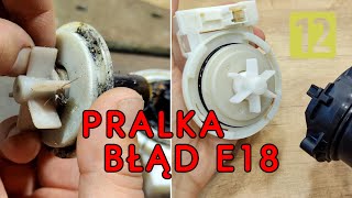 Pralka błąd E18 Nie odpompowuje wody [upl. by Eduardo]