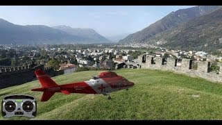 Augusta Westland RC Scale Turbine Helicopter Up to the Mountain and back [upl. by Harvie795]